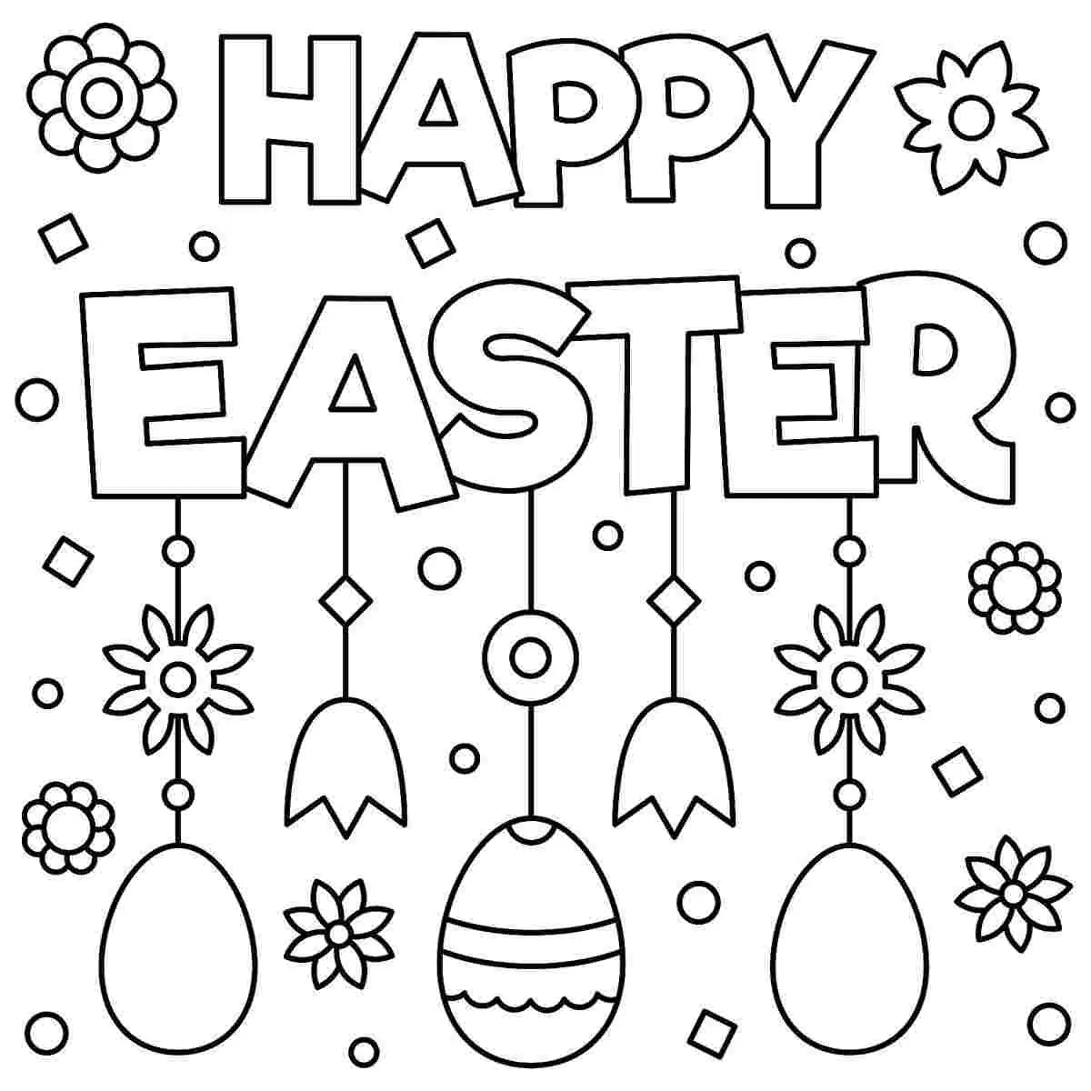 Printable Easter Coloring Pages for Kids and Adults Oh La De