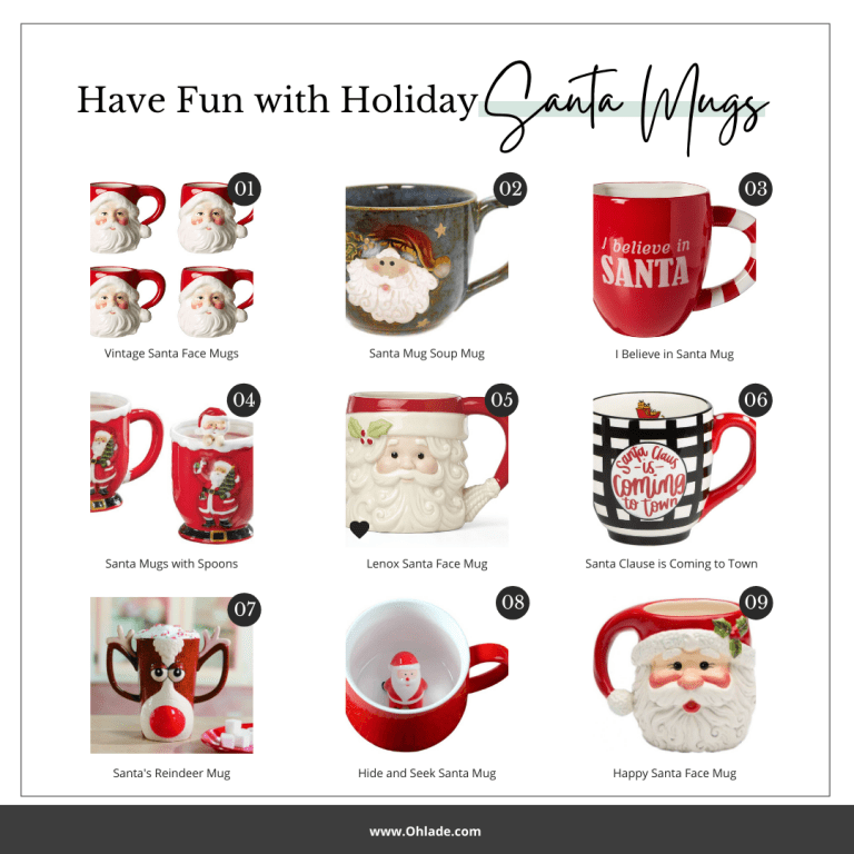Holiday Santa Mugs
