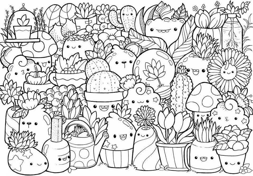 58 Collection Kawaii Coloring Pages Online  HD