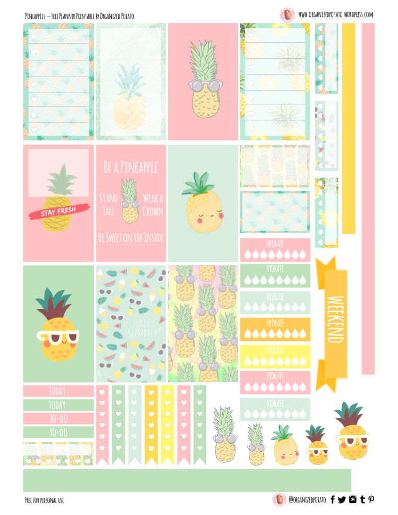 Free Printable Planner Stickers