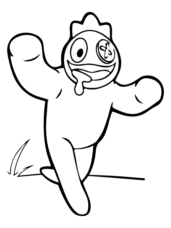 Rainbow Friends coloring pages 