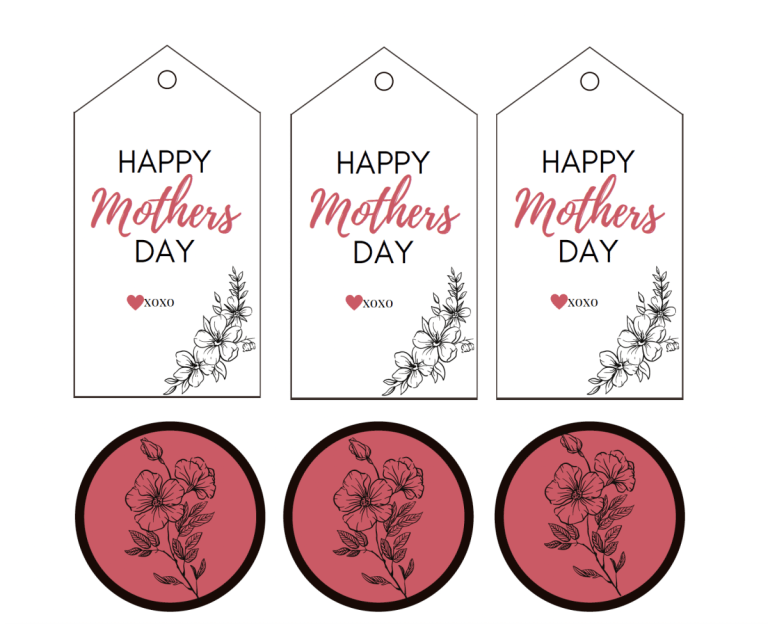 mothers day gift tags free printable