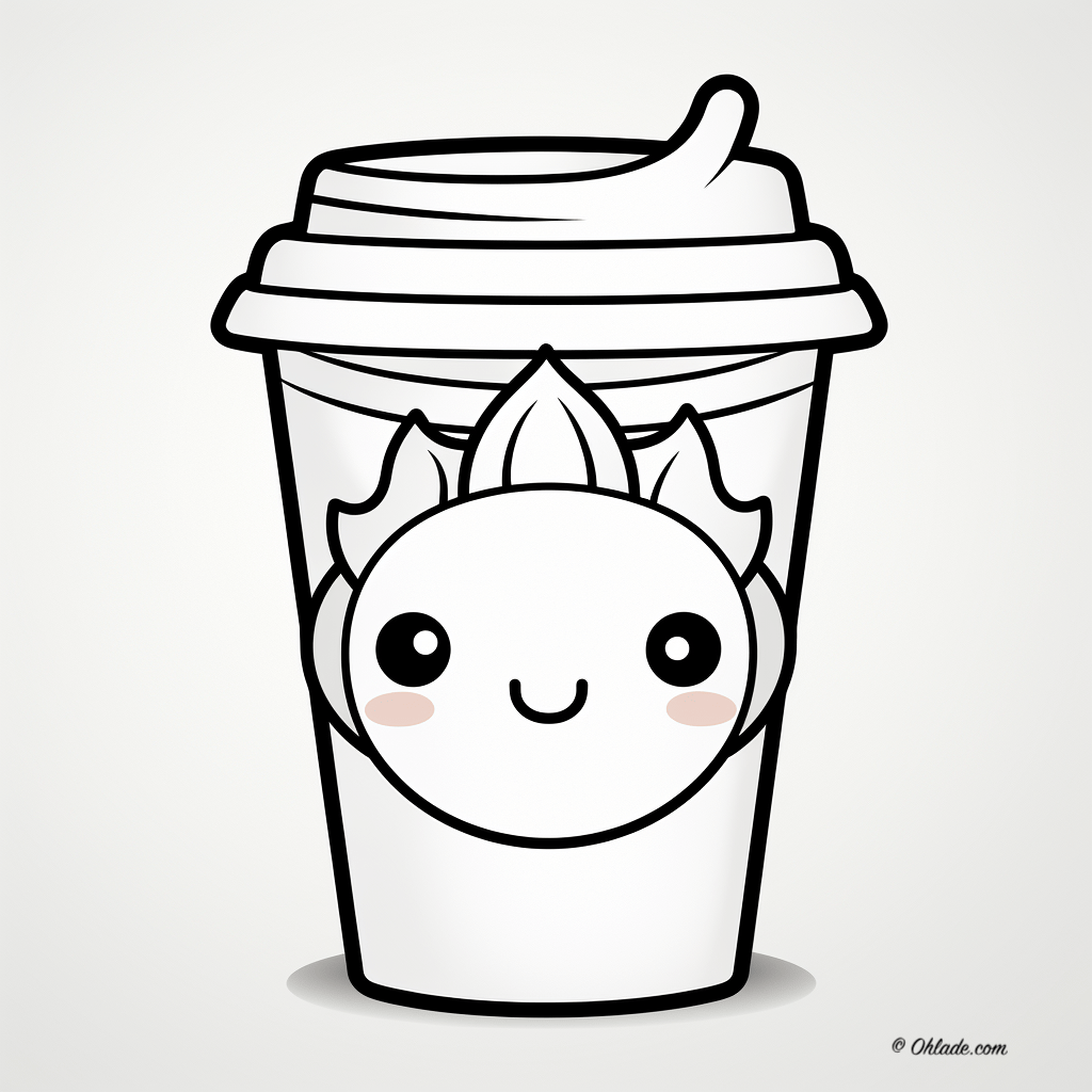 starbucks cup coloring page