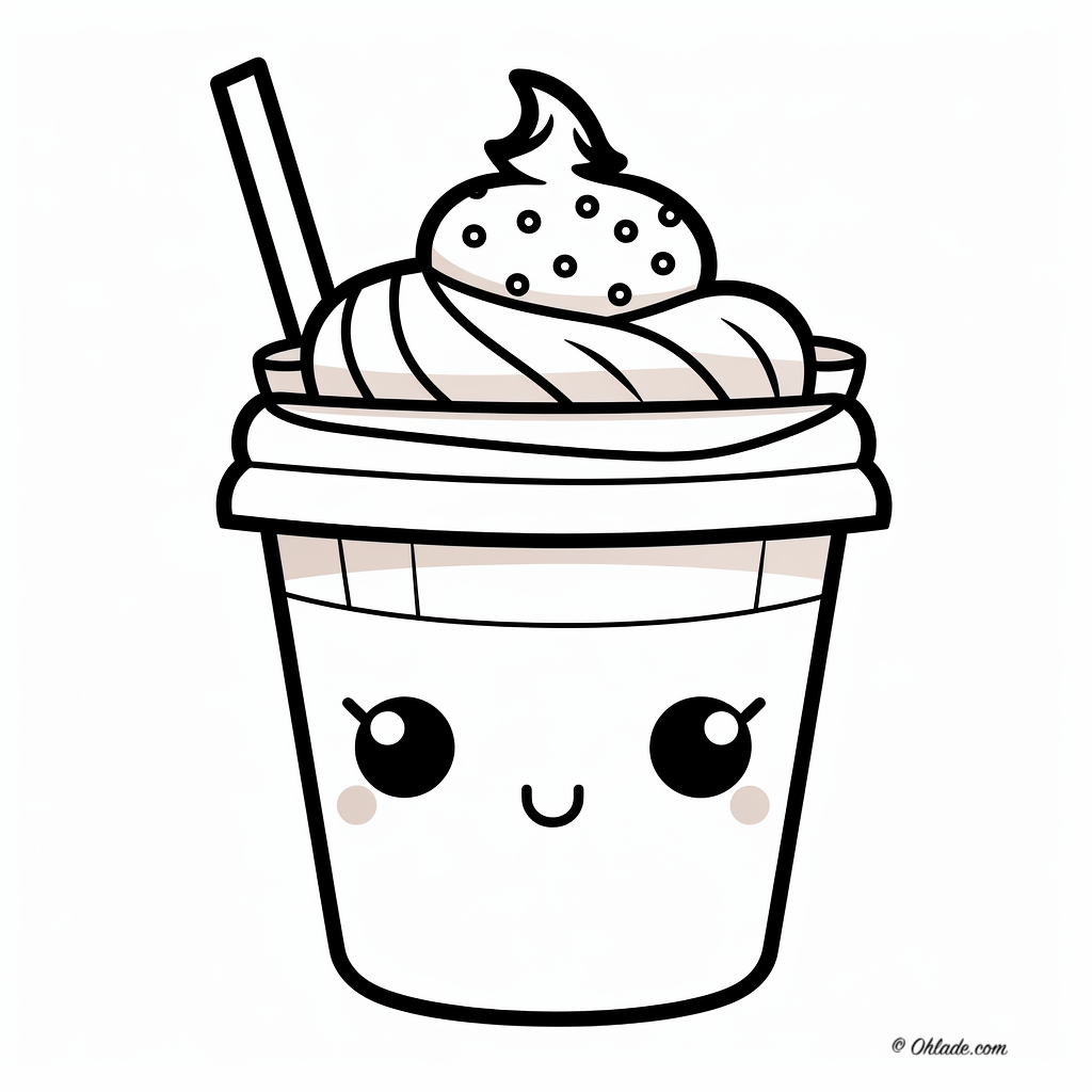 starbucks cup coloring page