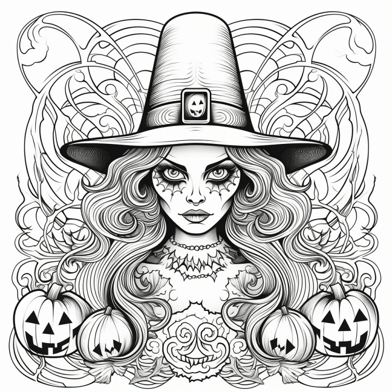 Halloween Coloring Pages for Adults