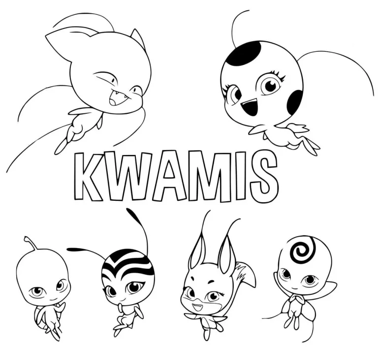 All Kwamis coloring pages
