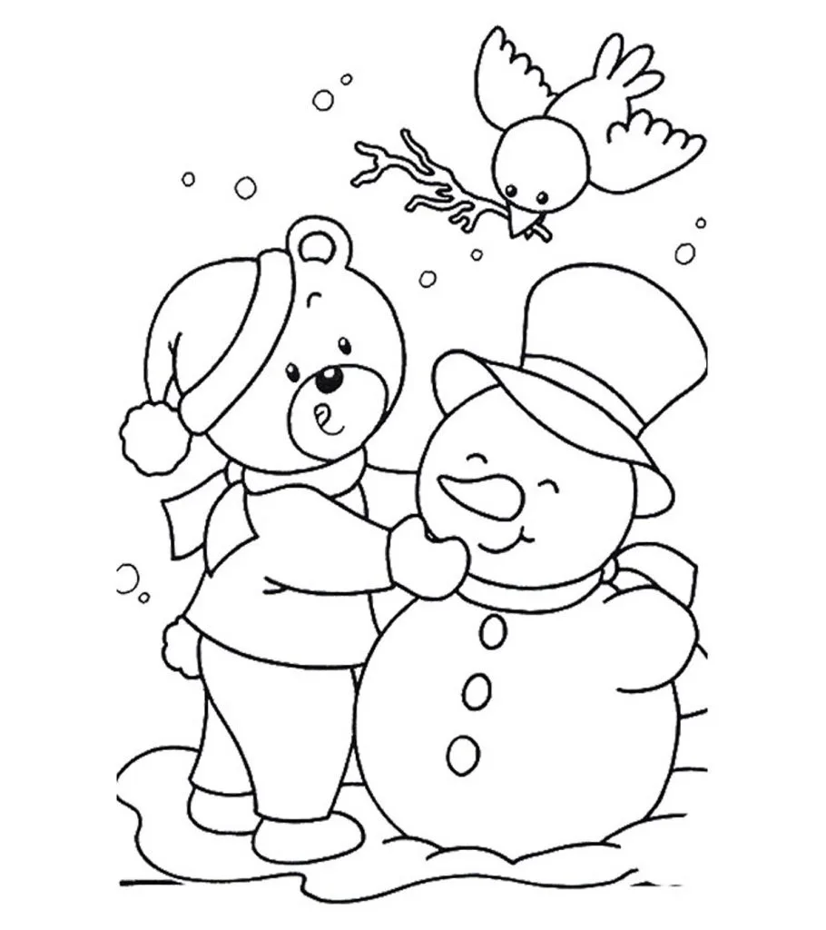 January Coloring Pages