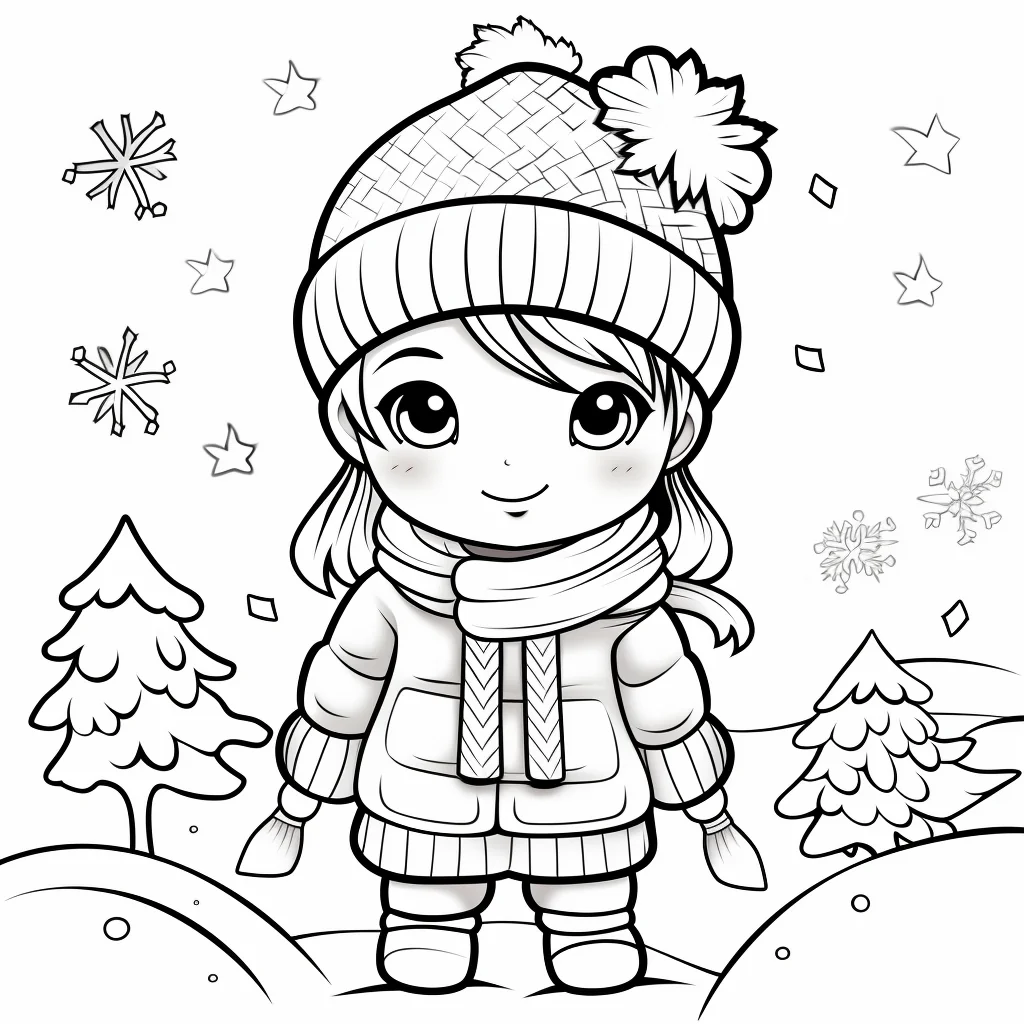 Embracing the Charm of January Coloring Pages - Oh La De