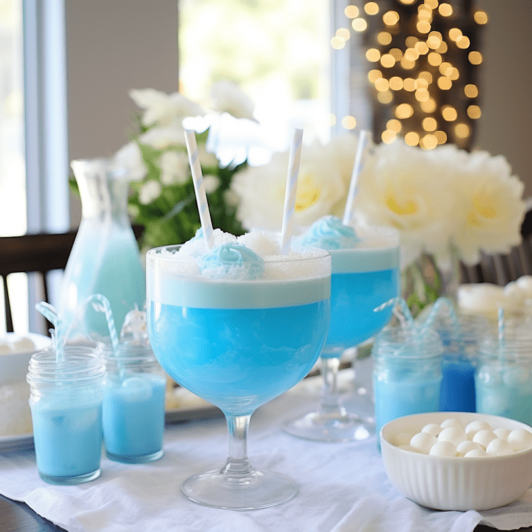 non alcoholic blue punch recipe for baby shower