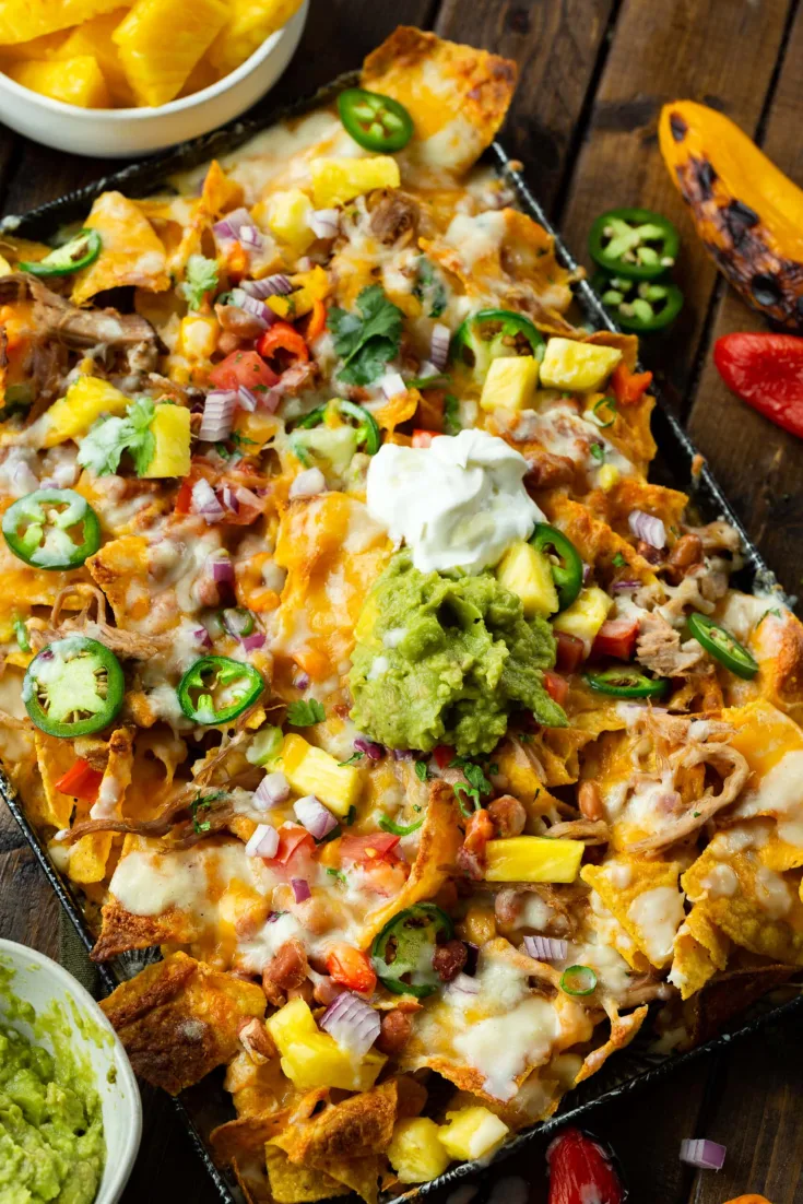 Image for Pina Colada Hawaiian Pork Nachos Recipe