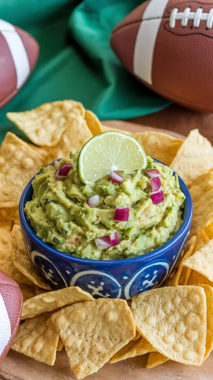 Easy Football Party Food -guacamole