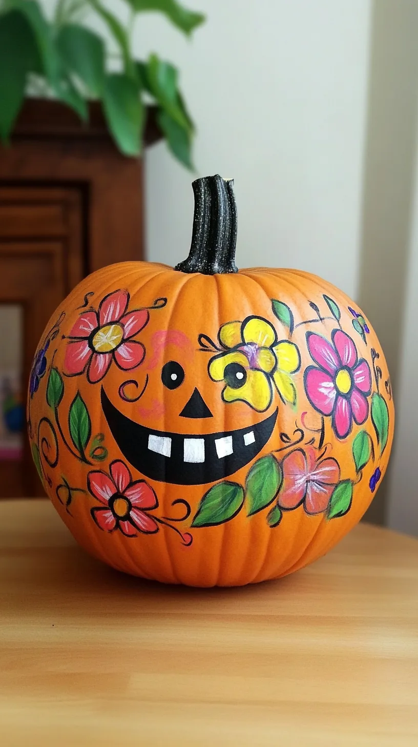 painted pumpkin Ideas for kids
