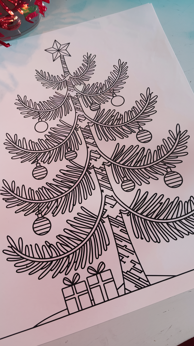 Christmas coloring page