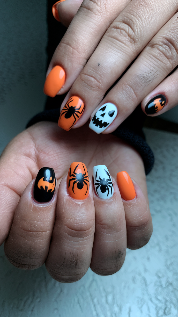 Fun and Simple Halloween Nails