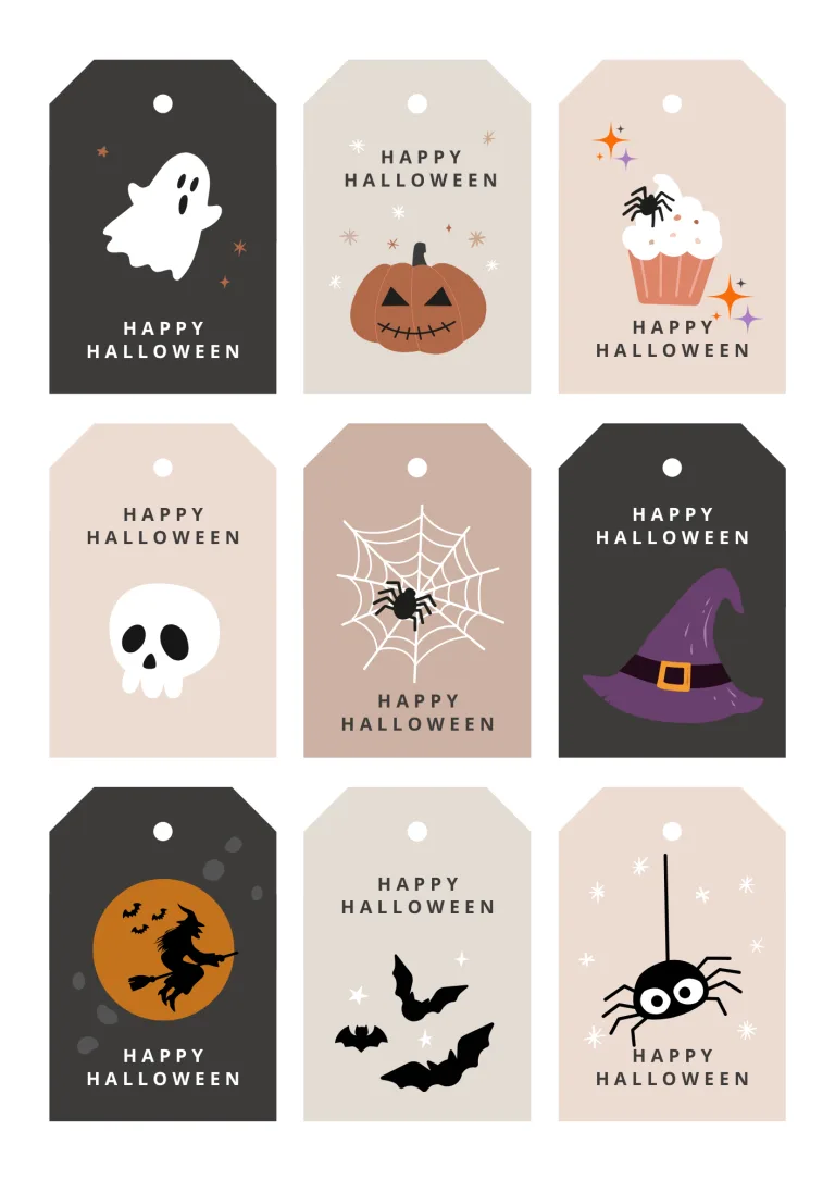 Spook Up Your Treats with These Free Printable Happy Halloween Tags!