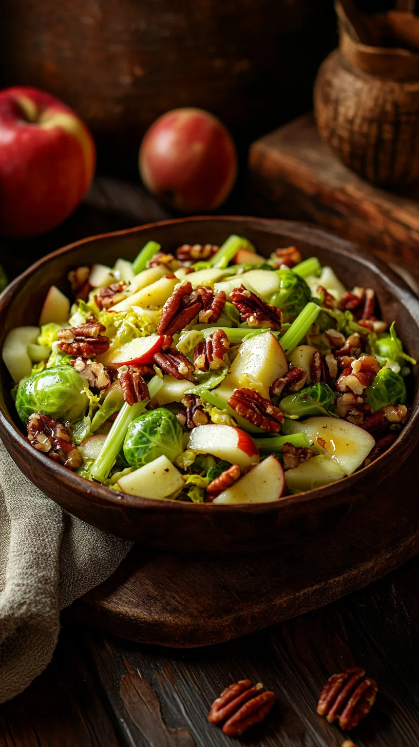 Maple Dijon Brussels Sprout Salad