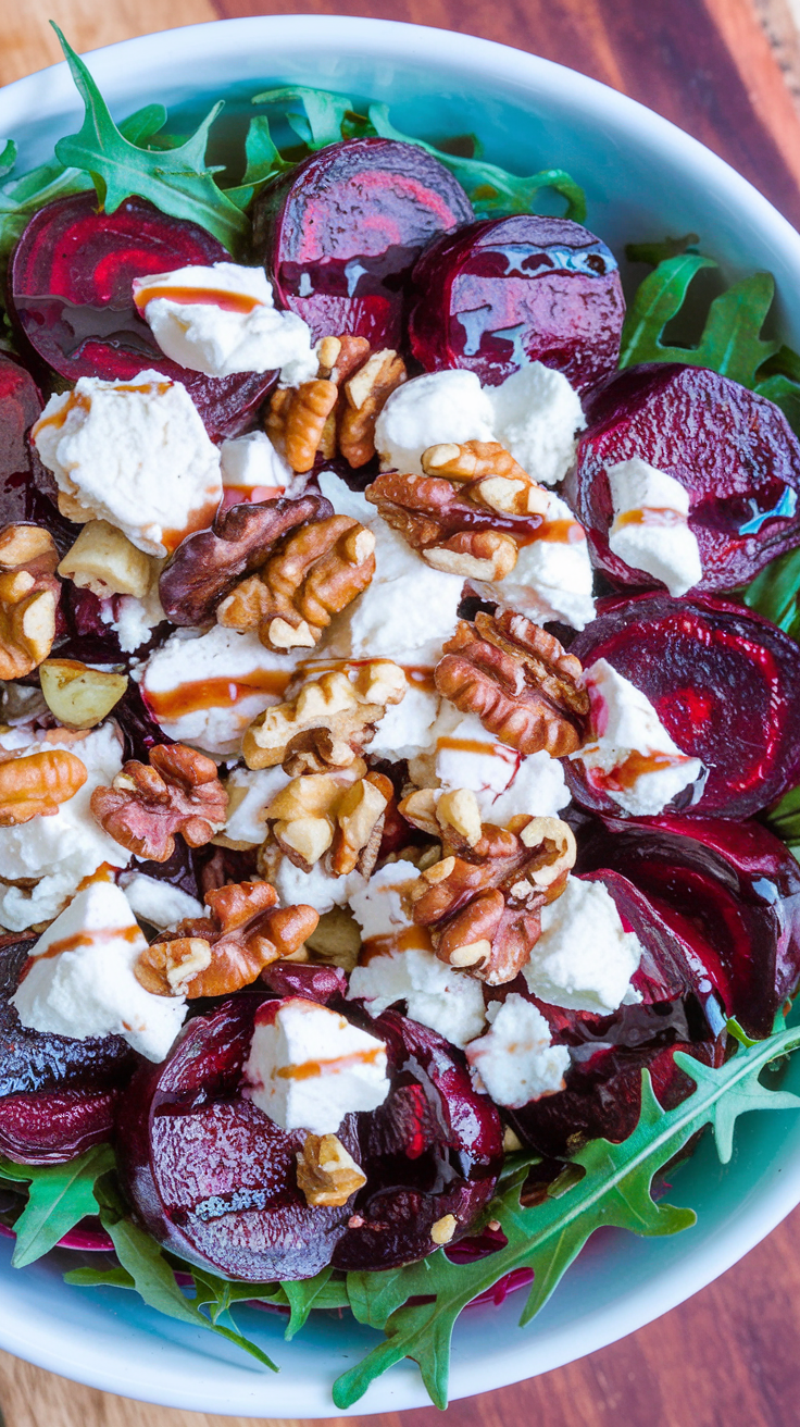 Roasted Beet and Goat Cheese Salad