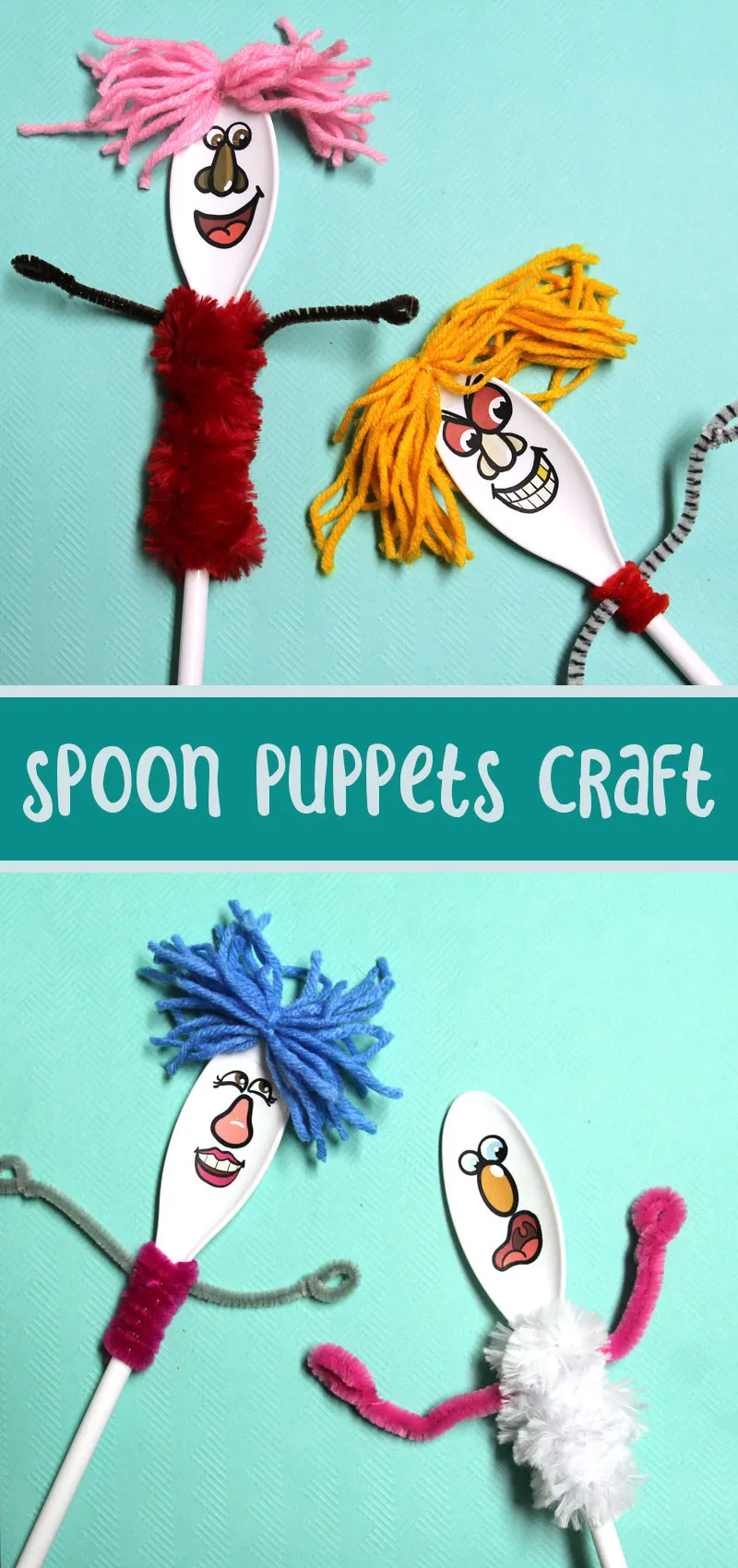 Spoon Puppet Easy Crafts for Kids