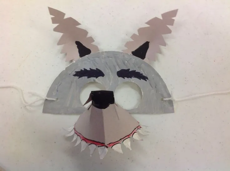 Easy Crafts for Kids- wolf mask