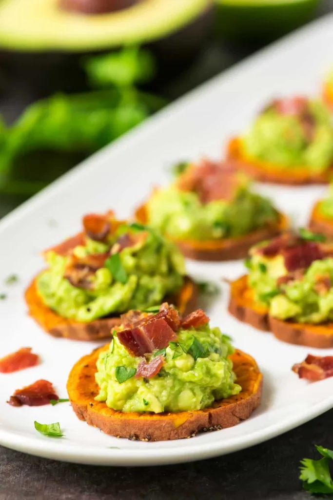 Sweet Potato and Avocado bites