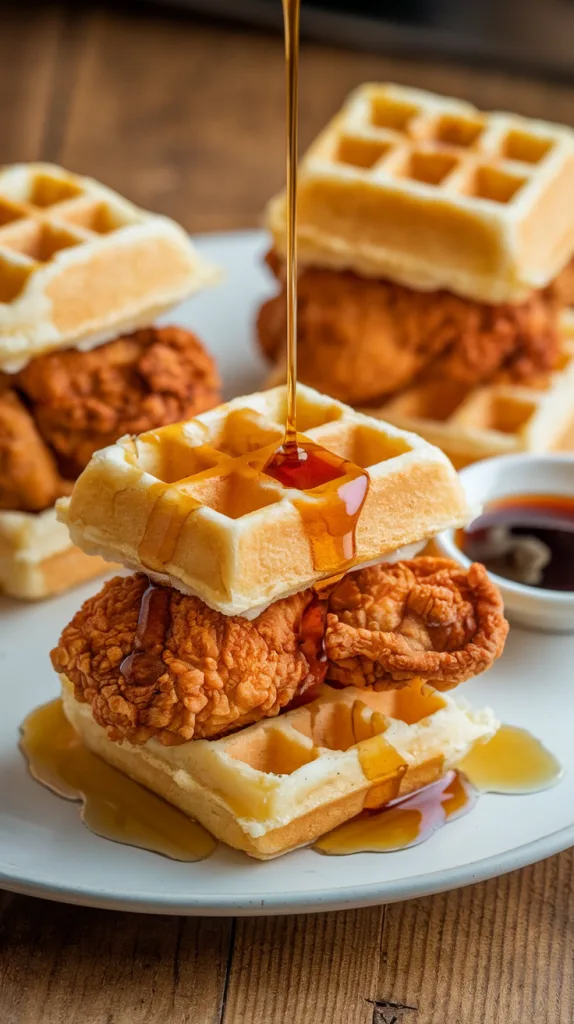 Mini Chicken and Waffle Sliders