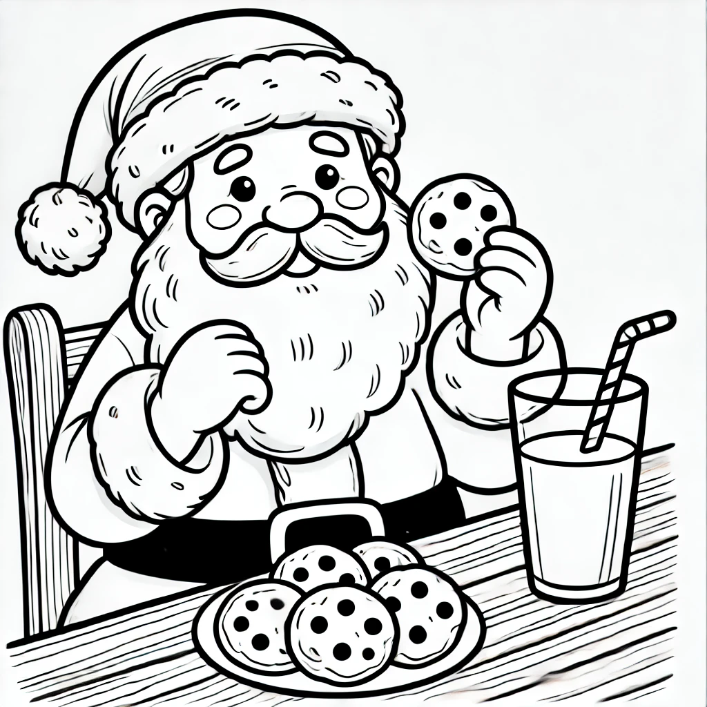 Santa Coloring Page