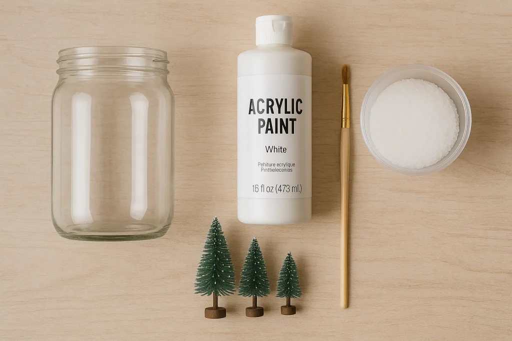 DIY Christmas Snowy Woodland Lantern
