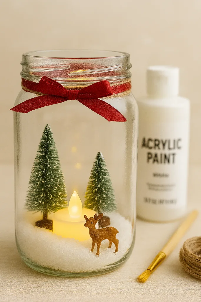 Christmas Snowy Woodland Lantern Design